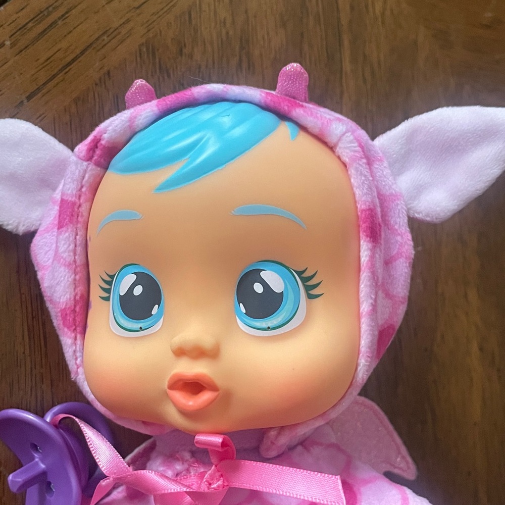 Cry Baby doll real tears dragon suit